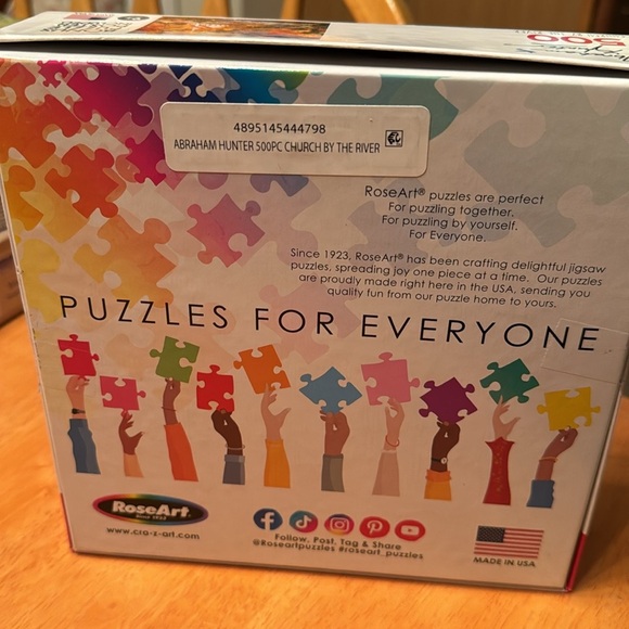 Abraham Hunter 500 piece puzzle - Church By the River - Picture 5 of 8